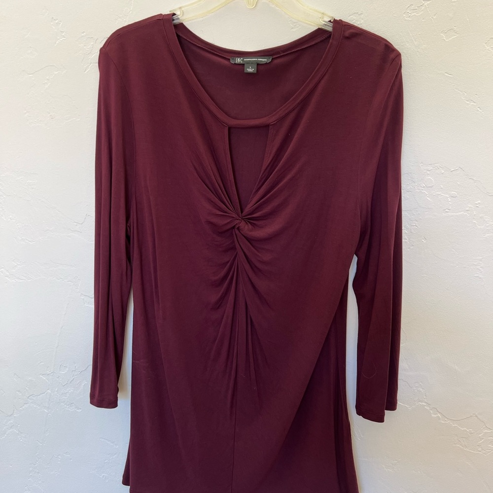 Long sleeve, lightweight INC blouse